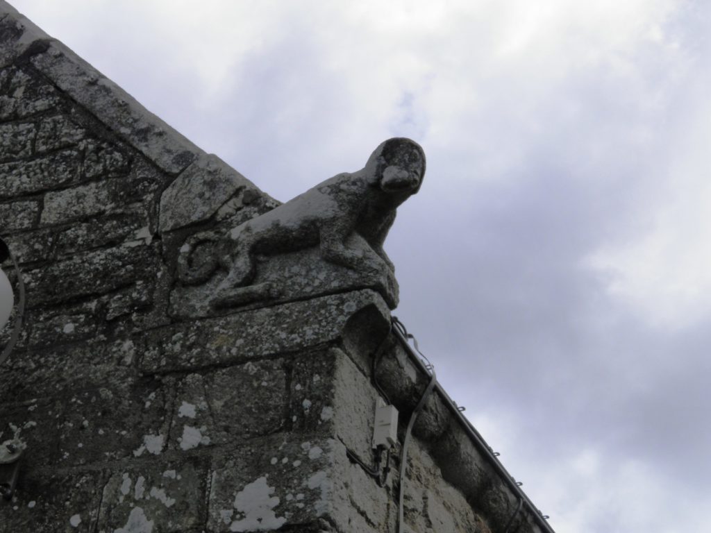 chien de la façade